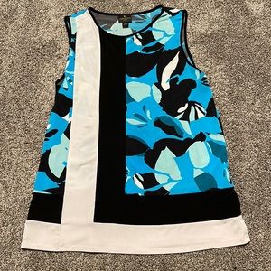 🍃 Worthington Blue / Black / White Top (Size PM)